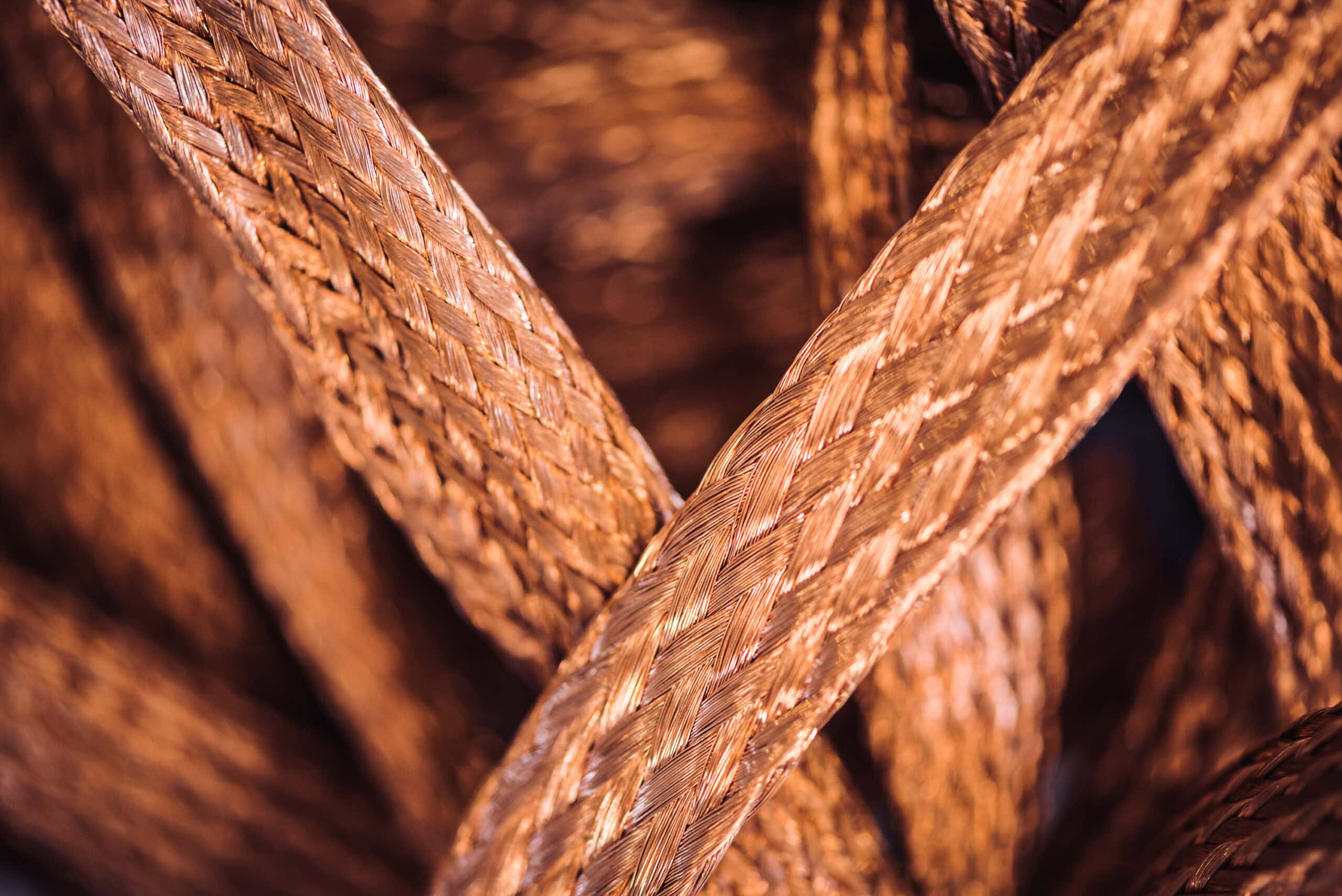Pattern,Of,Braided,Copper,Wires